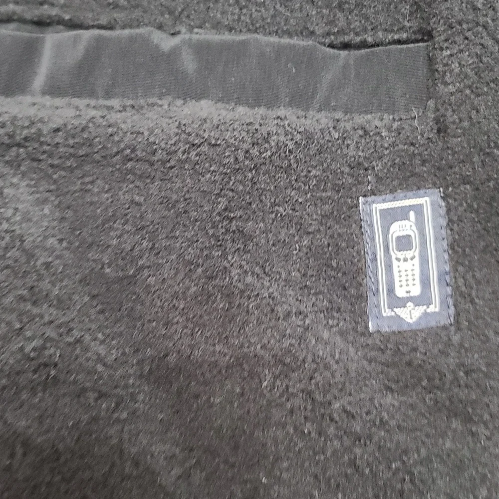 Docker Mens Jacket Coat Gray  W/Black Fleece Lining Zips Water Resistant XXL EUC